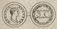 An illustration from Numismata imperatorum romanorum praestantiora a Julio Caesare ad Postumum et tyrannos (1694)