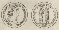 An illustration from Numismata imperatorum romanorum praestantiora a Julio Caesare ad Postumum et tyrannos (1694)