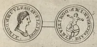 An illustration from Numismata imperatorum romanorum praestantiora a Julio Caesare ad Postumum et tyrannos (1694)