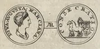 An illustration from Numismata imperatorum romanorum praestantiora a Julio Caesare ad Postumum et tyrannos (1694)