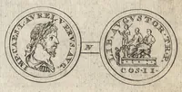 An illustration from Numismata imperatorum romanorum praestantiora a Julio Caesare ad Postumum et tyrannos (1694)