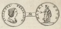 An illustration from Numismata imperatorum romanorum praestantiora a Julio Caesare ad Postumum et tyrannos (1694)