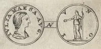 An illustration from Numismata imperatorum romanorum praestantiora a Julio Caesare ad Postumum et tyrannos (1694)