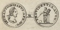 An illustration from Numismata imperatorum romanorum praestantiora a Julio Caesare ad Postumum et tyrannos (1694)