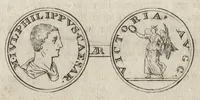 An illustration from Numismata imperatorum romanorum praestantiora a Julio Caesare ad Postumum et tyrannos (1694)