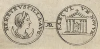 An illustration from Numismata imperatorum romanorum praestantiora a Julio Caesare ad Postumum et tyrannos (1694)