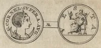 An illustration from Numismata imperatorum romanorum praestantiora a Julio Caesare ad Postumum et tyrannos (1694)