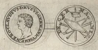 An illustration from Numismata imperatorum romanorum praestantiora a Julio Caesare ad Postumum et tyrannos (1694)