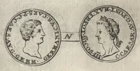 An illustration from Numismata imperatorum romanorum praestantiora a Julio Caesare ad Postumum et tyrannos (1694)