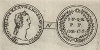 Picture 10 of 58 from Numismata imperatorum romanorum praestantiora a Julio Caesare ad Postumum et tyrannos (1694), leaf 67