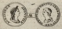 An illustration from Numismata imperatorum romanorum praestantiora a Julio Caesare ad Postumum et tyrannos (1694)