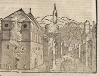 An illustration from Türckischer Estaats- und Krieges- Bericht, oder, Eine kurtze und gründliche Beschreibung des türckischen Käysers, Grosz- und anderer Veziers, Militz, Land und Leuten, Gewonheiten, Krieges- und Lebens-Arth, Gewehr, Kleydung, and was davon ferner zu berichten nötig (1683)