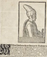 An illustration from Türckischer Estaats- und Krieges- Bericht, oder, Eine kurtze und gründliche Beschreibung des türckischen Käysers, Grosz- und anderer Veziers, Militz, Land und Leuten, Gewonheiten, Krieges- und Lebens-Arth, Gewehr, Kleydung, and was davon ferner zu berichten nötig (1683)