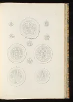 An illustration from Vetri ornati di figure in oro, trovati nei cimiteri dei cristiani primitivi di Roma (1858)