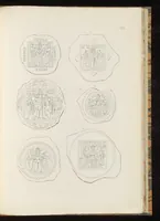 An illustration from Vetri ornati di figure in oro, trovati nei cimiteri dei cristiani primitivi di Roma (1858)