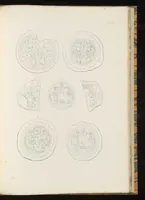 An illustration from Vetri ornati di figure in oro, trovati nei cimiteri dei cristiani primitivi di Roma (1858)