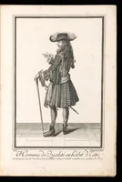 An illustration from Costumes français du 17e siècle (1688)