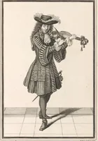 An illustration from Costumes français du 17e siècle (1688)