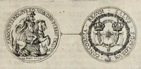 An illustration from The institution, laws & ceremonies of the most noble Order of the Garter : work furnished with variety of matter, relating to honor and noblesse (1672)