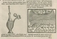 Picture 10 of 29 from Athanasii Kircheri e Soc. Jesu Mundus subterraneus : in XII libros digestus; quo divinum subterrestris mundi opificium, mira ergasteriorum naturae in eo distributio, verbo Pantamorphon [Greek work romanized] Protei regnum, universae denique naturae majestas & divitiae summa rerum varietate exponuntur, abditorum effectuum causae acri indagine inquisitae demonstrantur, cognitae per artis & naturae conjugium ad humanae vitae necessarium usum vario experimentorum apparatu, necnon novo modo & ratione applicantur (1678), leaf 301
