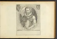 An illustration from Splendore dell'antica e moderna Roma : nel qvale si rappresentano tutti i principali tempii, teatri, anfiteatri, cerchi, naumachie, archi trionfali, obelischi, palagii, terme, curie, basiliche, fatti delli ré, consoli, dittatori, & imperadori romani : dignità ciuili, e militari, ordine de' trionfi, nomi di tutti i trionfanti, sacrificio militare; colonna Traiana, colonna Antonina, colonna milliaria, colonna rostrata, & colonna bellica; con li più segnalati giardini de gli antichi, e moderni Romani & altre cose notabili, con fatti, & imprese di quelli, da'quali sono stati eretti, e dedicati. : et in questa vltima impressione abbellito di molti disegni antichi, e moderni; & aggiuntoui le descrittioni delle figure cauate dall'antichi medaglie de gl'imperadori, in quatto linguagi latino, italiano, tedesco, e francese, per vtilità commune (1641)