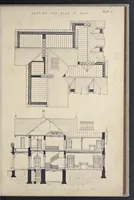 Picture 4 of 79 from Rural architecture : a series of designs, for ornamental cottages and villas, exemplified in plans, elevations, sections, and details, with descriptions (1856), leaf 120