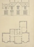 An illustration from Rural architecture : a series of designs, for ornamental cottages and villas, exemplified in plans, elevations, sections, and details, with descriptions (1856)