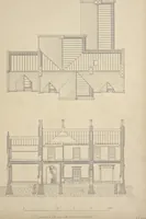 An illustration from Rural architecture : a series of designs, for ornamental cottages and villas, exemplified in plans, elevations, sections, and details, with descriptions (1856)