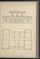 Picture 13 of 79 from Rural architecture : a series of designs, for ornamental cottages and villas, exemplified in plans, elevations, sections, and details, with descriptions (1856), leaf 138