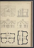 Picture 18 of 79 from Rural architecture : a series of designs, for ornamental cottages and villas, exemplified in plans, elevations, sections, and details, with descriptions (1856), leaf 148