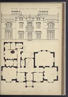 An illustration from Rural architecture : a series of designs, for ornamental cottages and villas, exemplified in plans, elevations, sections, and details, with descriptions (1856)