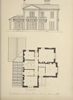 An illustration from Rural architecture : a series of designs, for ornamental cottages and villas, exemplified in plans, elevations, sections, and details, with descriptions (1856)