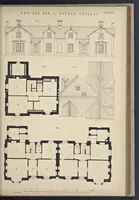 An illustration from Rural architecture : a series of designs, for ornamental cottages and villas, exemplified in plans, elevations, sections, and details, with descriptions (1856)