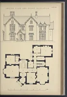 Picture 33 of 79 from Rural architecture : a series of designs, for ornamental cottages and villas, exemplified in plans, elevations, sections, and details, with descriptions (1856), leaf 180
