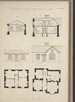 Picture 44 of 79 from Rural architecture : a series of designs, for ornamental cottages and villas, exemplified in plans, elevations, sections, and details, with descriptions (1856), leaf 204