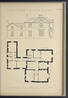 Picture 46 of 79 from Rural architecture : a series of designs, for ornamental cottages and villas, exemplified in plans, elevations, sections, and details, with descriptions (1856), leaf 208