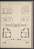Picture 61 of 79 from Rural architecture : a series of designs, for ornamental cottages and villas, exemplified in plans, elevations, sections, and details, with descriptions (1856), leaf 242