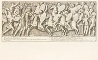 Picture 28 of 36 from Colvmna Antoniniana Marci Avrelii Antonini Avgvsti : rebvs gestis insignis germanis simvl, et sarmatis, gemino bello devictis ex s. c. Romae in Antonini foro, ad viã Flaminiã, erecta (1672), leaf 96