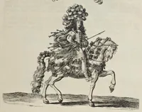 Picture 16 of 32 from Festiva ad capita annulumque decursio : a Rege Ludovico XIV, principibvs, summisque aulæ proceribus edita anno M. DC. LXIII (1670), leaf 74