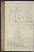 An illustration from De nederlandsche scheeps-bouw-konst open gestelt : vertoonende naar wat regel, of evenredenheyd, in Nederland meest alle scheepen werden gebouwd : mitsgaders masten, zeylen, ankers, en touwen, enz. daar aan gepast : soo suit de schriften van ouder, als jonger bouw-meesters, als ook by eygen ondervindinge, tot nut van alle jonge bouw-meesters en knechten, als ook uitreeders en liefhebbers van scheepen (1697)