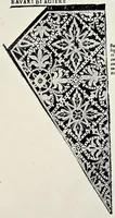 An illustration from Ornamento nobile, per ogni gentil matrona : dove si contiene bavari, frisi d'infinita bellezza, lauori, per linzuoli trauerse, e facuoli : ... con ponti in aria fiamenghi ... (1876)