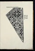 Picture 3 of 6 from Ornamento nobile, per ogni gentil matrona : dove si contiene bavari, frisi d'infinita bellezza, lauori, per linzuoli trauerse, e facuoli : ... con ponti in aria fiamenghi ... (1876), leaf 16
