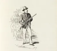 An illustration from La vie hors de chez soi (comédie de notre temps) l'hiver, le printemps, l'été, l'automne; études au crayon et à la plume (1876)