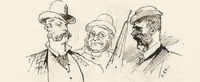 An illustration from La vie hors de chez soi (comédie de notre temps) l'hiver, le printemps, l'été, l'automne; études au crayon et à la plume (1876)
