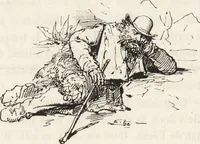 An illustration from La vie hors de chez soi (comédie de notre temps) l'hiver, le printemps, l'été, l'automne; études au crayon et à la plume (1876)