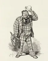 An illustration from La vie hors de chez soi (comédie de notre temps) l'hiver, le printemps, l'été, l'automne; études au crayon et à la plume (1876)