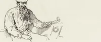 An illustration from La vie hors de chez soi (comédie de notre temps) l'hiver, le printemps, l'été, l'automne; études au crayon et à la plume (1876)