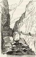 An illustration from La vie hors de chez soi (comédie de notre temps) l'hiver, le printemps, l'été, l'automne; études au crayon et à la plume (1876)