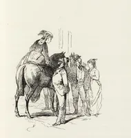An illustration from La vie hors de chez soi (comédie de notre temps) l'hiver, le printemps, l'été, l'automne; études au crayon et à la plume (1876)
