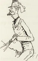 An illustration from La vie hors de chez soi (comédie de notre temps) l'hiver, le printemps, l'été, l'automne; études au crayon et à la plume (1876)